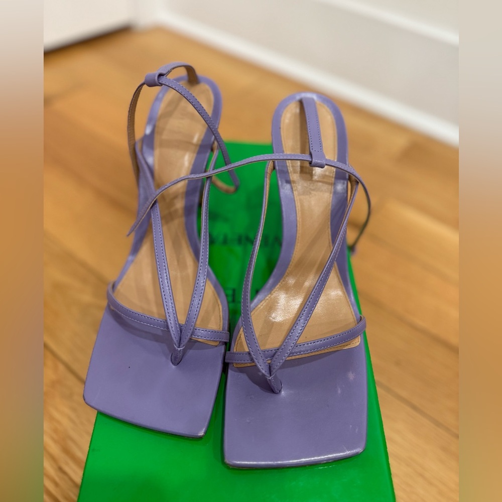 Bottega Purple Strappy Sandals